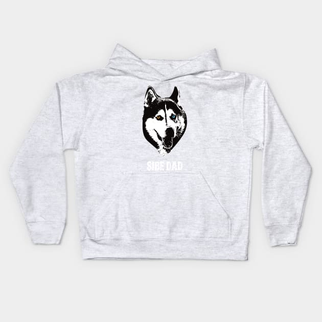 Siberian Husky Dad Kids Hoodie by DoggyStyles